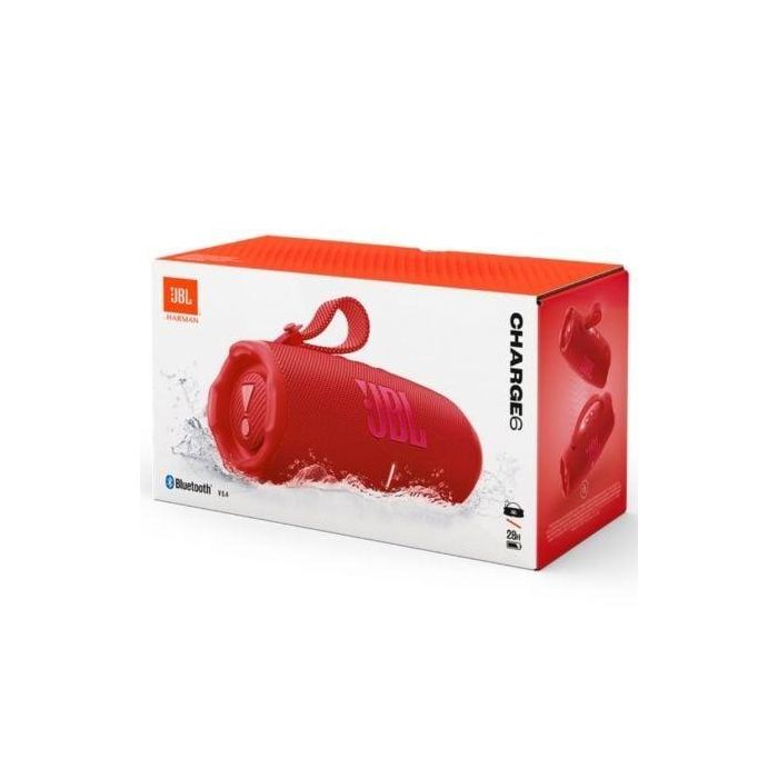 JBL JBLCHARGE6RED Altavoz Bluetooth Charge 6 Portátil con AI Sound Boost, 28 Horas Batería, Power Bank y Resistente Agua y Polvo - Rojo 4 JBL JBLCHARGE6RED Altavoz Bluetooth Charge 6 Portátil con AI Sound Boost, 28 Horas Batería, Power Bank y Resistente Agua y Polvo - Rojo 4