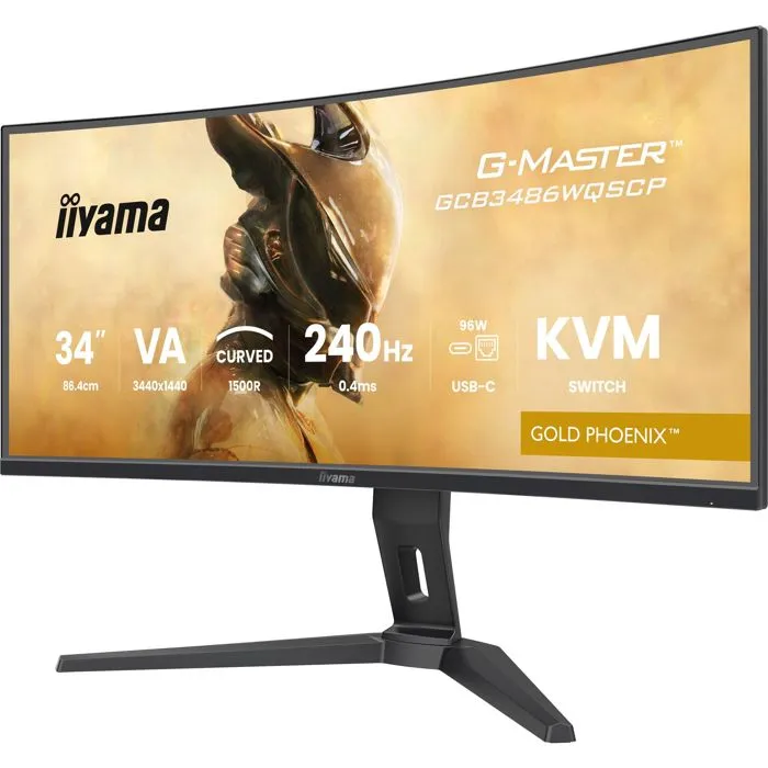 Iiyama Monitor Curvo G-MASTER GOLD PHOENIX 34" 240 Hz Panel VA 0,4 ms 1