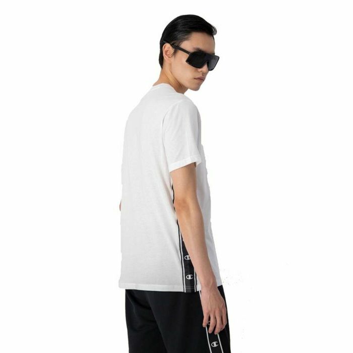Camiseta de Manga Corta Hombre Champion Crewneck Blanco M 2