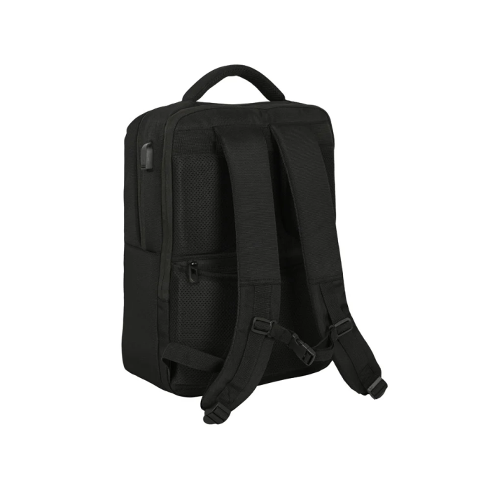 Safta Mochila Real Madrid Premium para portátil de 15,6'' con USB y 2 Bolsillos, Color Negro, 31x44x13cm 7 Safta Mochila Real Madrid Premium para portátil de 15,6'' con USB y 2 Bolsillos, Color Negro, 31x44x13cm 7