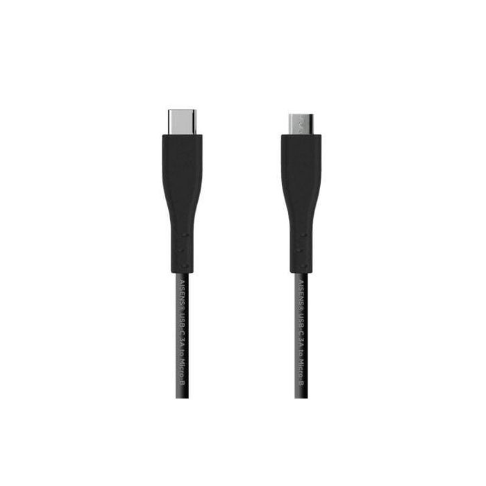 Aisens Cable USB 2.0 3A Tipo C a B Negro 2m