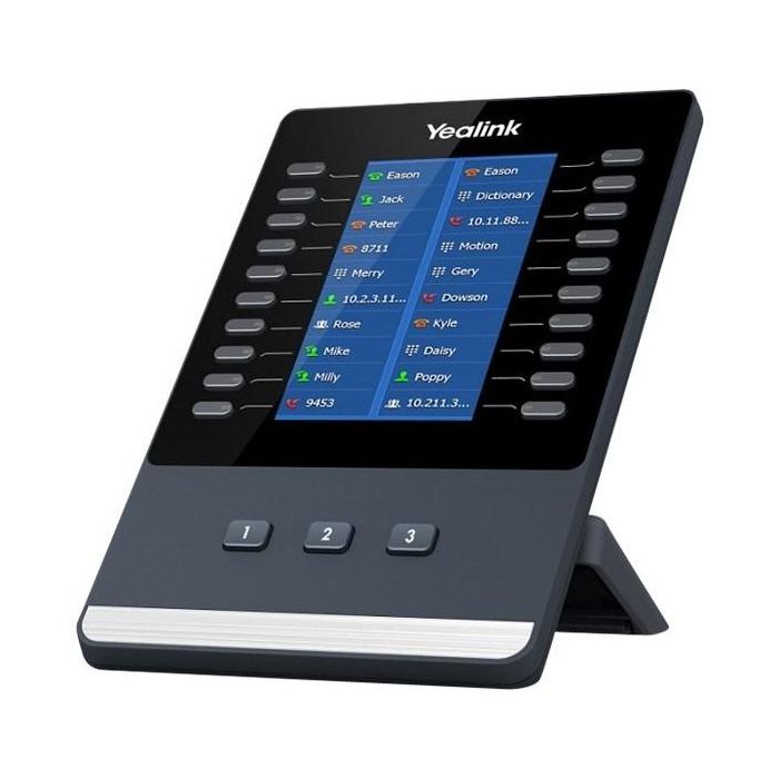 Yealink Módulo de Expansión de Teclas EXP43 con 23 Botones para Teléfonos IP T43U/T46U/T48U, Negro/Gris