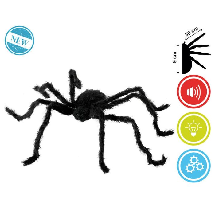 Decoración para Halloween 100 x 20 x 9 cm Negro Araña 1 Decoración para Halloween 100 x 20 x 9 cm Negro Araña 1