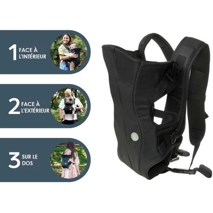 Portabebés DREAMBABY de 3 lados para llevar en movimiento - Negro 1 Portabebés DREAMBABY de 3 lados para llevar en movimiento - Negro 1