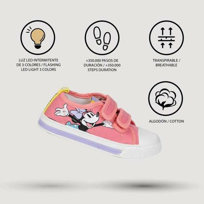 Zapatilla loneta suela pvc con luces algodón minnie talla t028 1 Zapatilla loneta suela pvc con luces algodón minnie talla t028 1