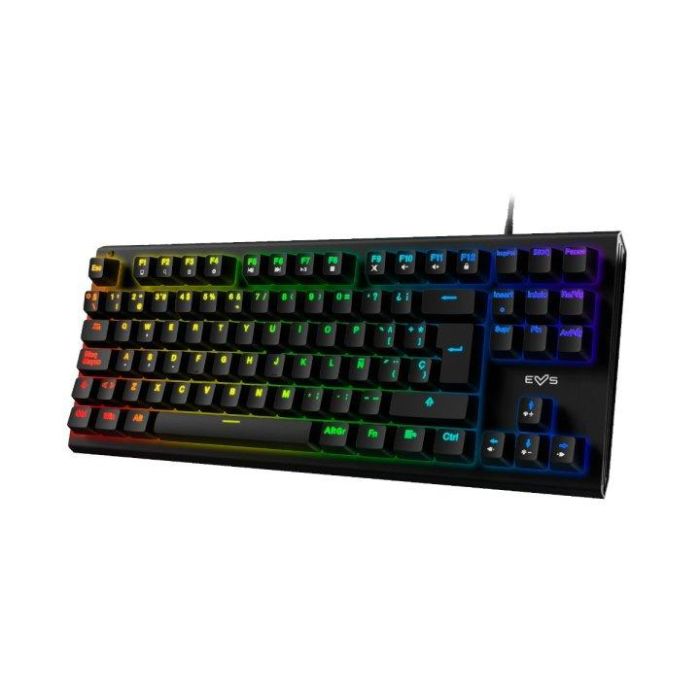 Energy Sistem ESG K6 Mechanik Teclado Mecánico Gaming TKL Cherry MX Blue Retroiluminación RGB Anti Ghosting Español QWERTY Negro 1