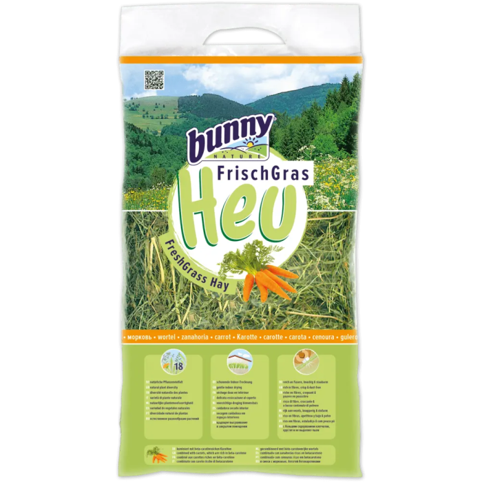 Bunny Nature Heno Fresco Zanahoria 500 gr