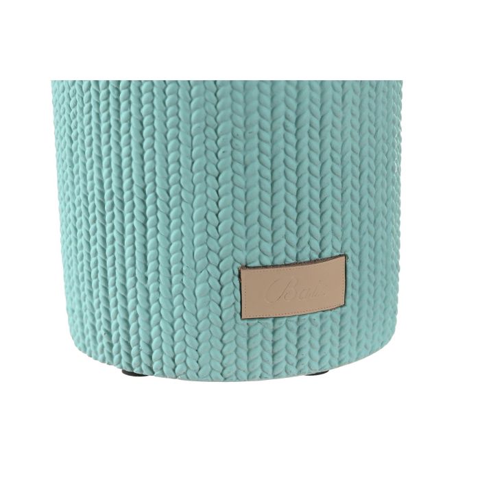 DKD Home Decor Vaso Urban de Cemento, Verde Menta, Ancho 8 cm, Largo 8 cm, Alto 10 cm 1