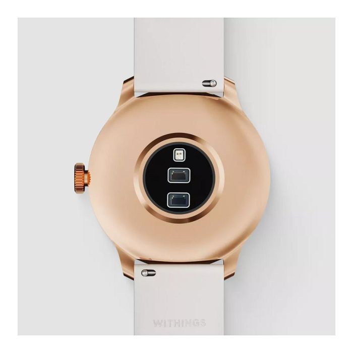 Withings ScanWatch Light - Reloj Inteligente Híbrido con Pantalla OLED, 37 mm, Caja Acero Oro Rosa y Correa Blanca, Monitor Cardíaco, Sueño, 30 días Batería 1 Withings ScanWatch Light - Reloj Inteligente Híbrido con Pantalla OLED, 37 mm, Caja Acero Oro Rosa y Correa Blanca, Monitor Cardíaco, Sueño, 30 días Batería 1