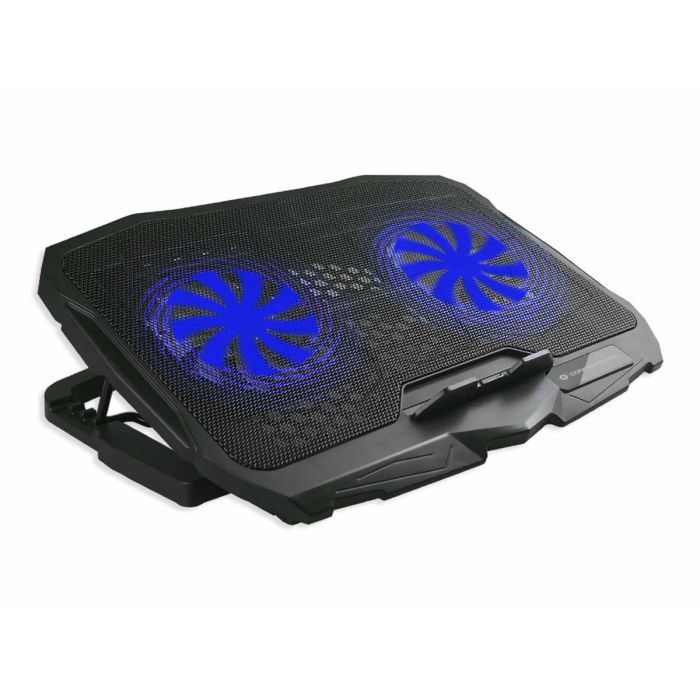 Conceptronic Thana07B Soporte Base Refrigeración para Portátiles hasta 17", 2 Ventiladores 125mm, Negro con Iluminación Azul 1 Conceptronic Thana07B Soporte Base Refrigeración para Portátiles hasta 17", 2 Ventiladores 125mm, Negro con Iluminación Azul 1