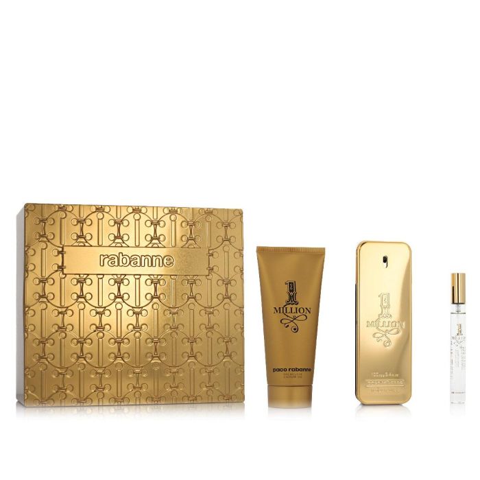 Set de Perfume Hombre Paco Rabanne 1 Million EDT 3 Piezas 1 Set de Perfume Hombre Paco Rabanne 1 Million EDT 3 Piezas 1