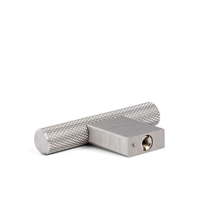 Pomo Aluminio Modelo Graf Mini ''T'' Acabado Negro Cepillad Viefe 1 Pomo Aluminio Modelo Graf Mini ''T'' Acabado Negro Cepillad Viefe 1