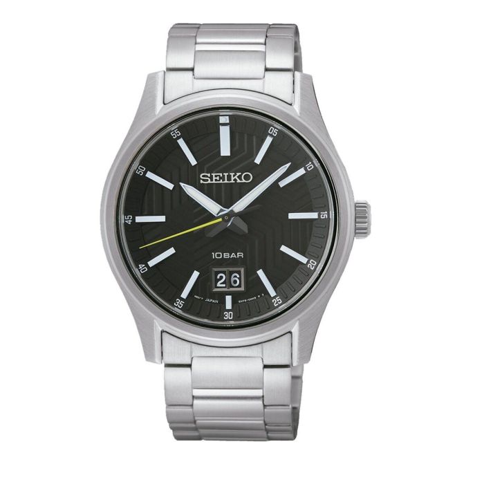 Reloj Hombre Seiko SUR535P1 Negro Plateado