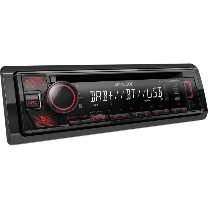 Kenwood KDC-BT450DAB Autorradio 1 DIN con Bluetooth, USB, DAB, CD, 50W, 4.0 Canales, Ecualizador 13 Bandas, Negro 1 Kenwood KDC-BT450DAB Autorradio 1 DIN con Bluetooth, USB, DAB, CD, 50W, 4.0 Canales, Ecualizador 13 Bandas, Negro 1