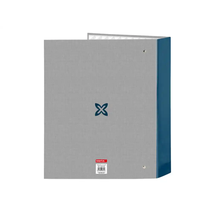 Carpeta de anillas Munich Street Azul Gris A4 27 x 33 x 6 cm 1 Carpeta de anillas Munich Street Azul Gris A4 27 x 33 x 6 cm 1