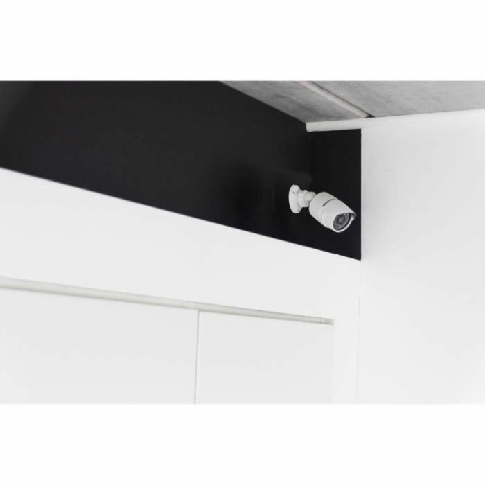 Chacon CHA5411478344940 Cámara Ficticia de Seguridad, Aluminio, LED Azul, Blanco 1