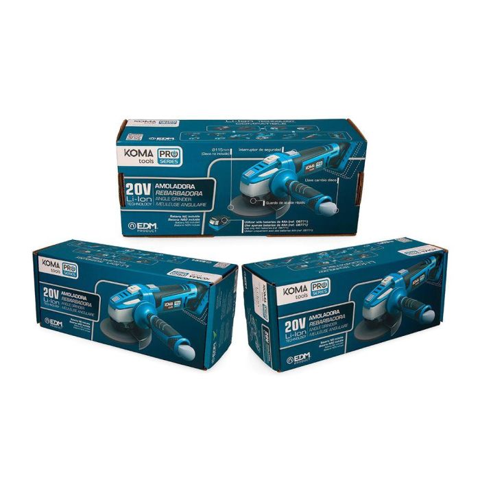 Koma Tools 20v-mp-k Amoladora Angular 20V Ø115mm (Sin Batería ni Cargador) 9500 RPM Batería Li-ion 28,9 x 23,9 cm Koma Tools 20v-mp-k Amoladora Angular 20V Ø115mm (Sin Batería ni Cargador) 9500 RPM Batería Li-ion 28,9 x 23,9 cm