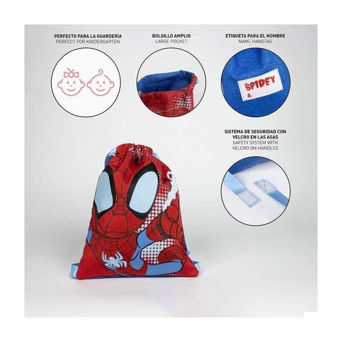 Saquito escolar spidey 27.0 x 33.0 x 1.0 cm 4 Saquito escolar spidey 27.0 x 33.0 x 1.0 cm 4