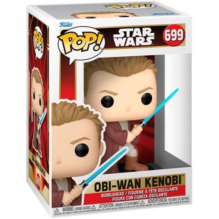 Funko Pop Star Wars Obi Wan Joven - Vinilo 9 cm 1 Funko Pop Star Wars Obi Wan Joven - Vinilo 9 cm 1