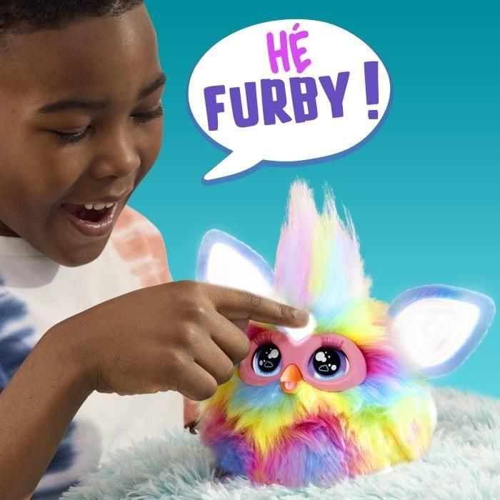 Furby Tie Dye, 15 accesorios, peluche interactivo para niñas y niños, animatrónico activado por voz, a partir de 6 años 2