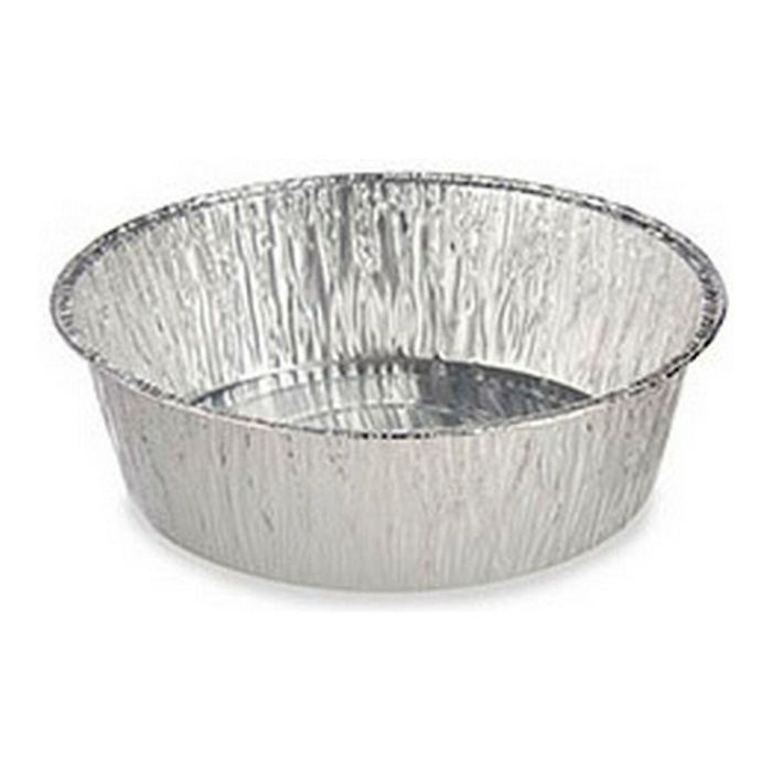 Kinvara Set de 2 Bandejas de Aluminio Redondas Grandes 25x25x8 cm para Horno (24 Unidades)