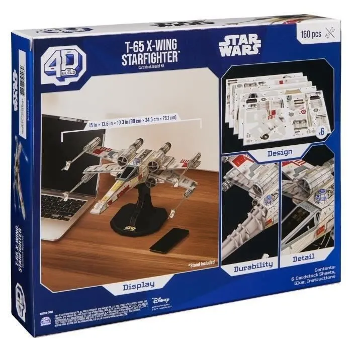 Spin Master Star Wars X-WING FIGHTER Modelo 4D para construir 28 cm SPI6069813 5 Spin Master Star Wars X-WING FIGHTER Modelo 4D para construir 28 cm SPI6069813 5