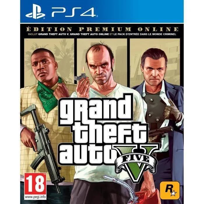 Take 2 GTA V: PREMIUM EDITION Juego de Acción / Aventura para PS4 0 Take 2 GTA V: PREMIUM EDITION Juego de Acción / Aventura para PS4 0