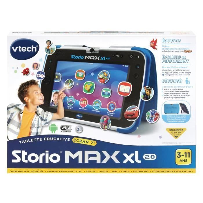 VTech Storio Max XL 2.0 - Tableta Educativa para Niños 3-11 Años - Consola de 7 Pulgadas Azul 2 VTech Storio Max XL 2.0 - Tableta Educativa para Niños 3-11 Años - Consola de 7 Pulgadas Azul 2