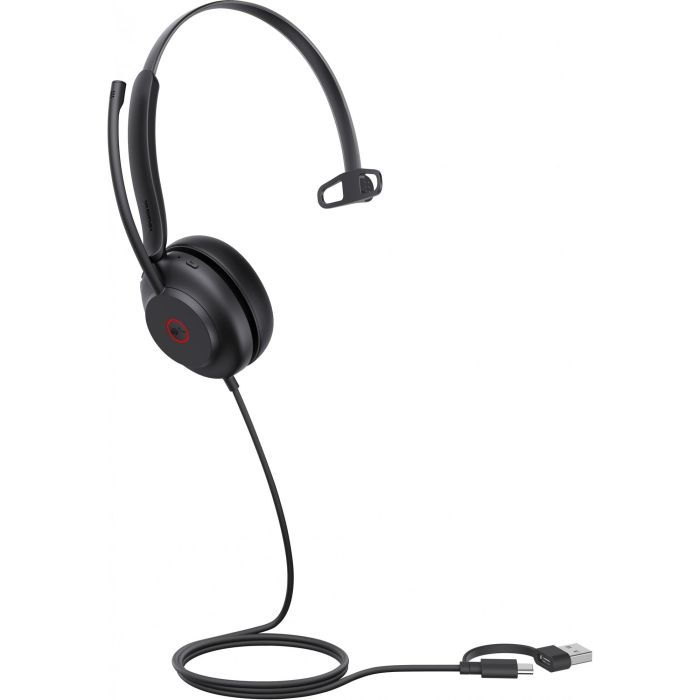 Yealink UH35 Mono Teams Auriculares con Diadema, Conexión USB-C y USB-A para Llamadas y Música, Color Negro 2 Yealink UH35 Mono Teams Auriculares con Diadema, Conexión USB-C y USB-A para Llamadas y Música, Color Negro 2