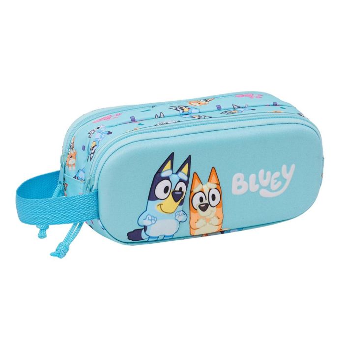 Bolso Escolar Portatodo Safta Doble 3D Bluey 80x210x60 mm