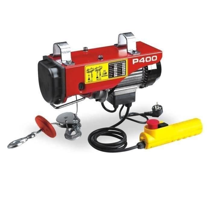 Mecafer Polipasto Eléctrico con Polea de Acarreo, 400 kg, Control Remoto, Motor 950 W, para Uso Profesional en Taller y Obra 1 Mecafer Polipasto Eléctrico con Polea de Acarreo, 400 kg, Control Remoto, Motor 950 W, para Uso Profesional en Taller y Obra 1