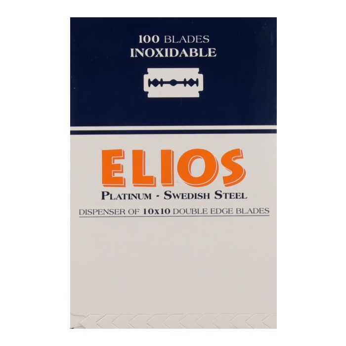 EuroStil Elios Cuchillas de Doble Filo Acero Inoxidable Barbería Salones 100 Hojas
