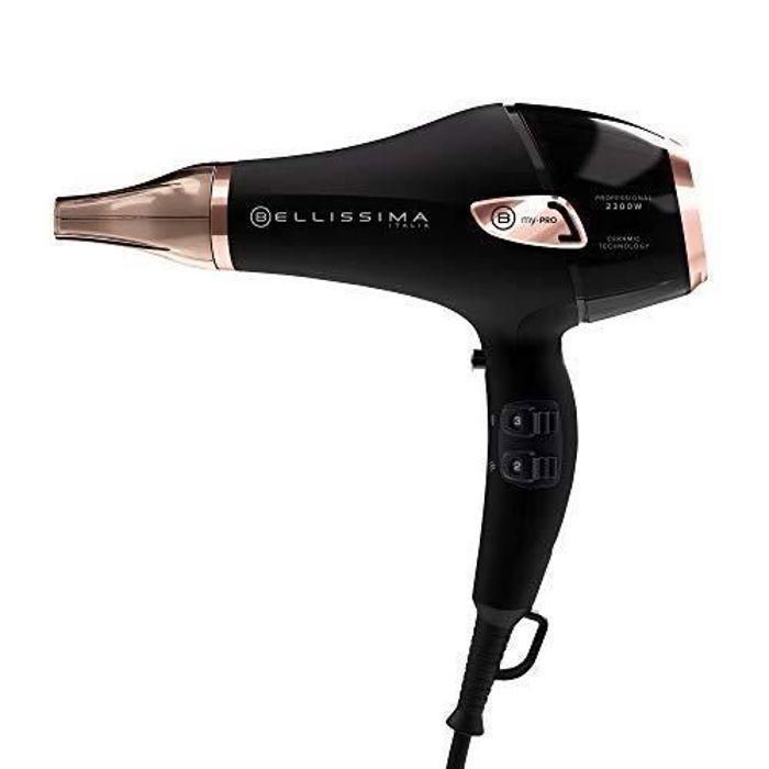 Secador de pelo - Bellissima - Professional Light Ionic P5 3800 - Concentrador y difusor - 3 temperaturas de secado rápido - 2300W