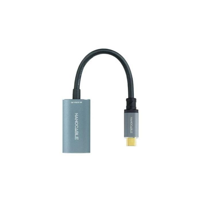 Adaptador USB-C a DisplayPort NANOCABLE 10.16.4104-G Gris 15 cm 8K Ultra HD Adaptador USB-C a DisplayPort NANOCABLE 10.16.4104-G Gris 15 cm 8K Ultra HD