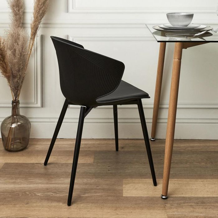 Silla Negra Brighton Home Deco Factory 5