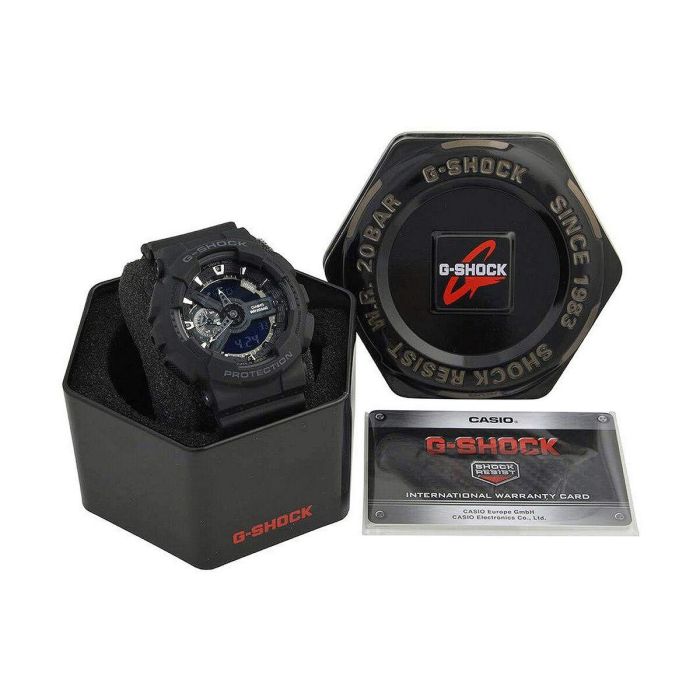 Reloj Hombre Casio G-Shock CLASSIC Negro Plateado (Ø 55 mm) 1 Reloj Hombre Casio G-Shock CLASSIC Negro Plateado (Ø 55 mm) 1