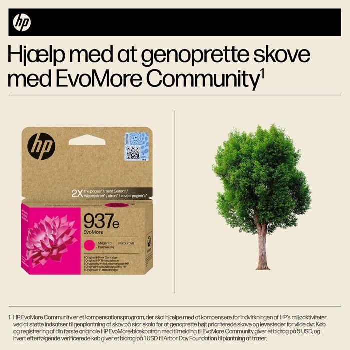 HP 937e EvoMore Magenta Original Ink Cartridge 19 HP 937e EvoMore Magenta Original Ink Cartridge 19