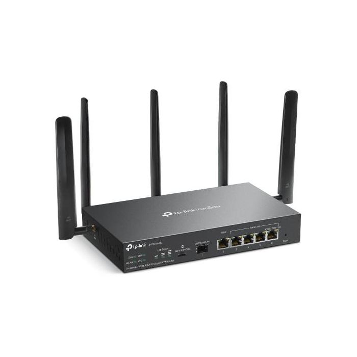 TP-Link ER706W-4G Router Inalámbrico Doble Banda Wi-Fi 6 (802.11ax) 4G 5 Puertos Gigabit Ethernet Ranura SIM Negro 2