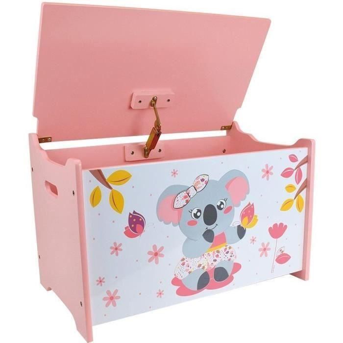 CALLY MIMI KOALA Caja de juguetes de madera ± 40 x 58 x 36 cm para niños 2