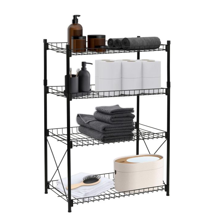 Estantería de Metal 4 Niveles 52x34x86 cm - Confortime (2 Unidades) 3 Estantería de Metal 4 Niveles 52x34x86 cm - Confortime (2 Unidades) 3