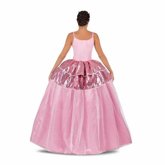 Disfraz princesa rosa tiara, vestido y enagua talla l 4