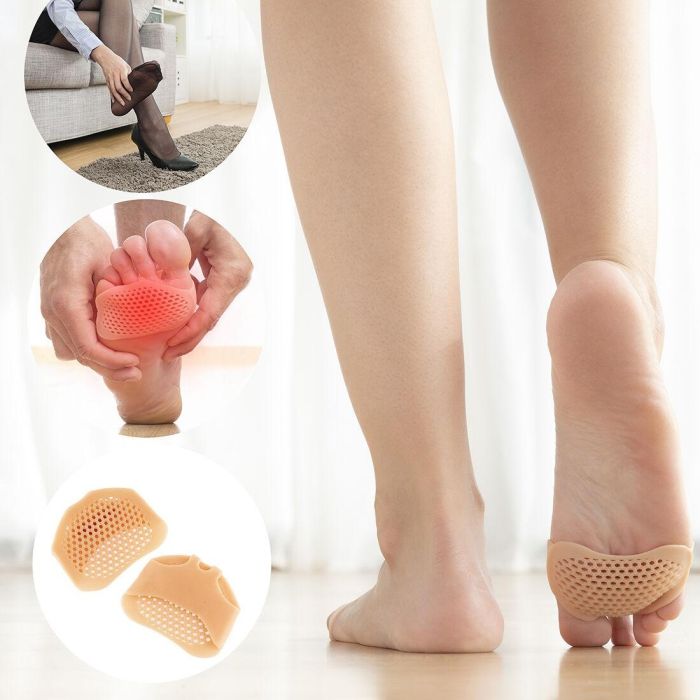 Pack Almohadillas Metatarsianas de Gel de Silicona y Corrector Protector de Silicona para Juanetes InnovaGoods 4