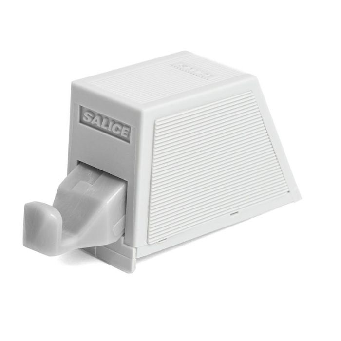 Salice Dp3Sng Pulsador Push con Tope Gris para Puertas de Alzamiento y Cajones 1