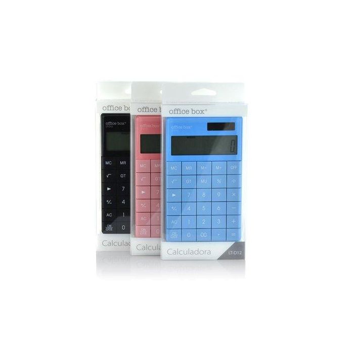 Calculadora Sobremesa Office Box Plana 12 Digitos Negro