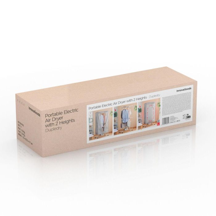 Secadora Eléctrica Portátil de 2 Alturas Dupledry Blue InnovaGoods 1200 W 1 Secadora Eléctrica Portátil de 2 Alturas Dupledry Blue InnovaGoods 1200 W 1