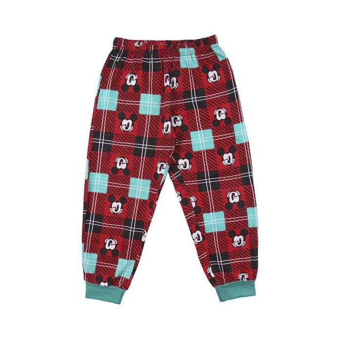 Cerdá Pijama de manga larga y single jersey con diseño de Mickey para niños de 6 años, color Rojo 4