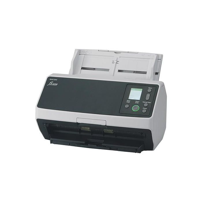 Ricoh fi-8190 Escáner Documentos - 90 ppm, Escaneo Dúplex, ADF + Alimentación Manual, Gris/Negro