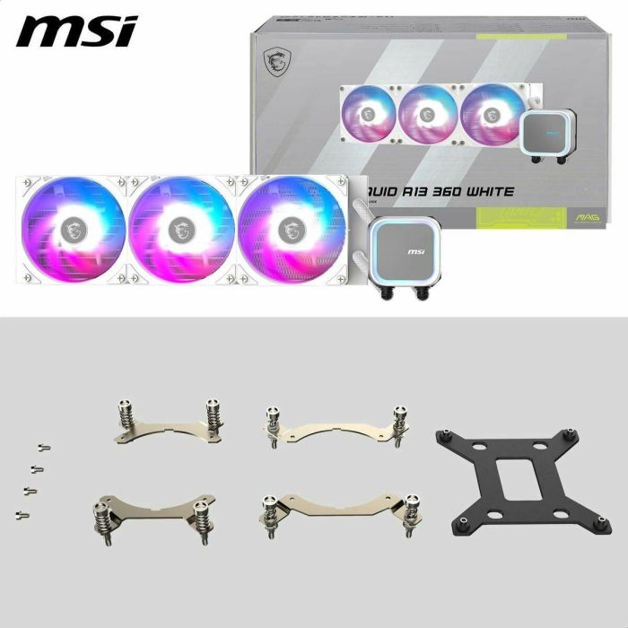 MSI MAG Coreliquid Kit Refrigeración Líquida AIO 3 Ventiladores RGB Blanco Compatible Intel LGA 1700/1851 AMD AM4/AM5 10 MSI MAG Coreliquid Kit Refrigeración Líquida AIO 3 Ventiladores RGB Blanco Compatible Intel LGA 1700/1851 AMD AM4/AM5 10
