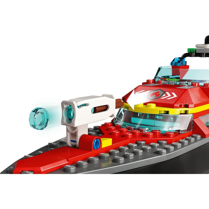 LEGO 60373 El bote de rescate de los bomberos, juguete flotante con jetpack y minifigurinas 6