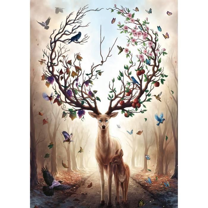 Puzzle Fantasy Deer de 1000 piezas, Adultos y niños a partir de 14 años, Puzzle de alta calidad, 12000459, Ravensburger Puzzle Fantasy Deer de 1000 piezas, Adultos y niños a partir de 14 años, Puzzle de alta calidad, 12000459, Ravensburger